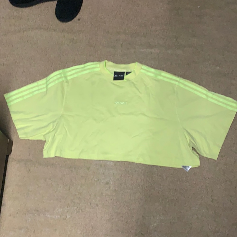 NWOT Adidas Ivy Park 3-Stripes Crop Tee